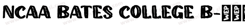 NCAA Bates College B字体转换
